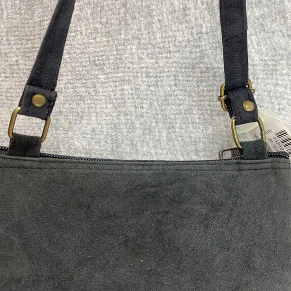 Suriti Purse Brown Suede Embroidered Crossbody Passport Holder Bag Boho Travel - Picture 8 of 12